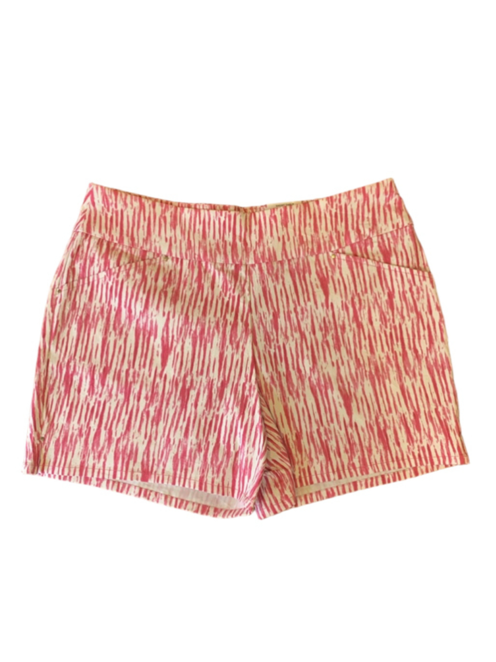 INC International Concepts NWT Shorts 14 White and Fuchsia Stretch